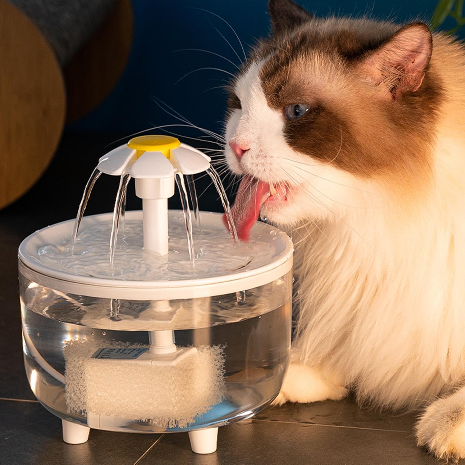 Amazon | 猫 犬 水 みずのみ器 自動 給水器 自動給水器 フラワー